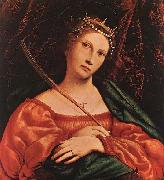 Lorenzo Lotto St Catherine of Alexandria oil painting on canvas